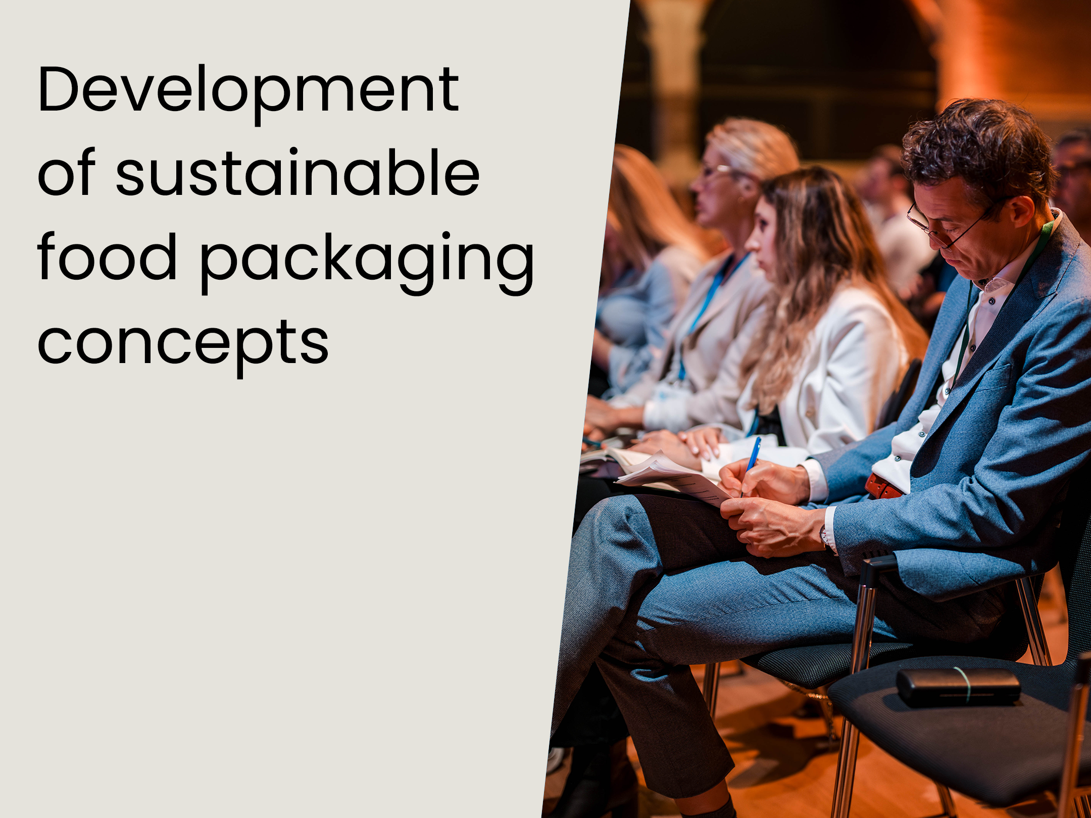 Development of sustainable food packaging concepts