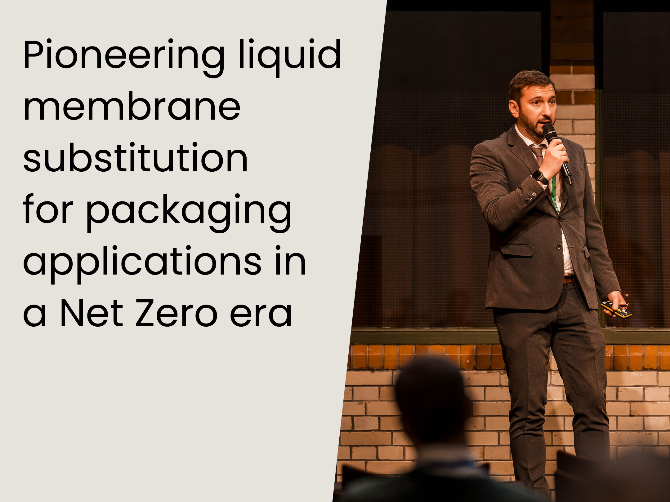 Pioneering liquid membrane substitution for packaging applications in a Net Zero era