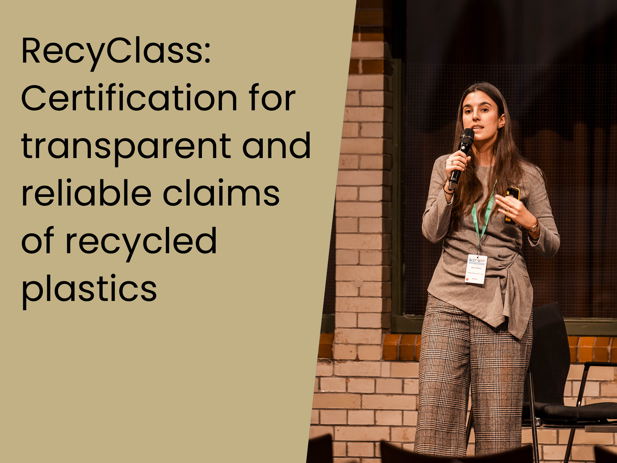 RecyClass- Certification for transparent and reliable claims of recycled plastics