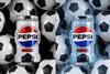 Two Pepsi cans side-by-side - the one on the left is silver, the one on the right is blue