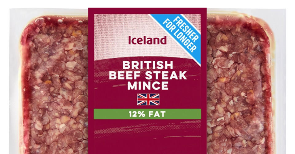 Iceland’s vacuum-packed beef and pork mince to save plastic and boost shelf life