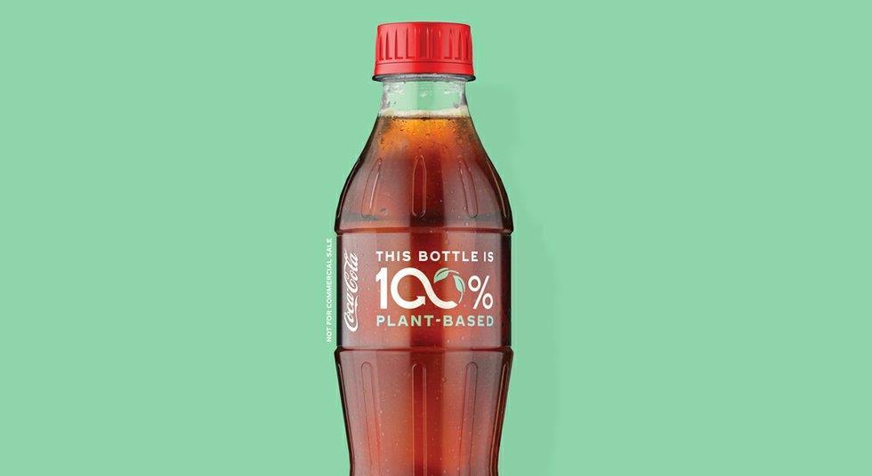 Exclusive: Coca-Cola unveils prototype bottle made from 100% plant-based sources Article | Europe