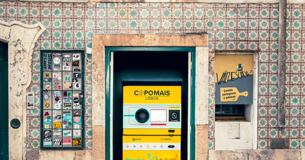 Lisbon upscales cup reuse with TOMRA return machines and Mastercard payment