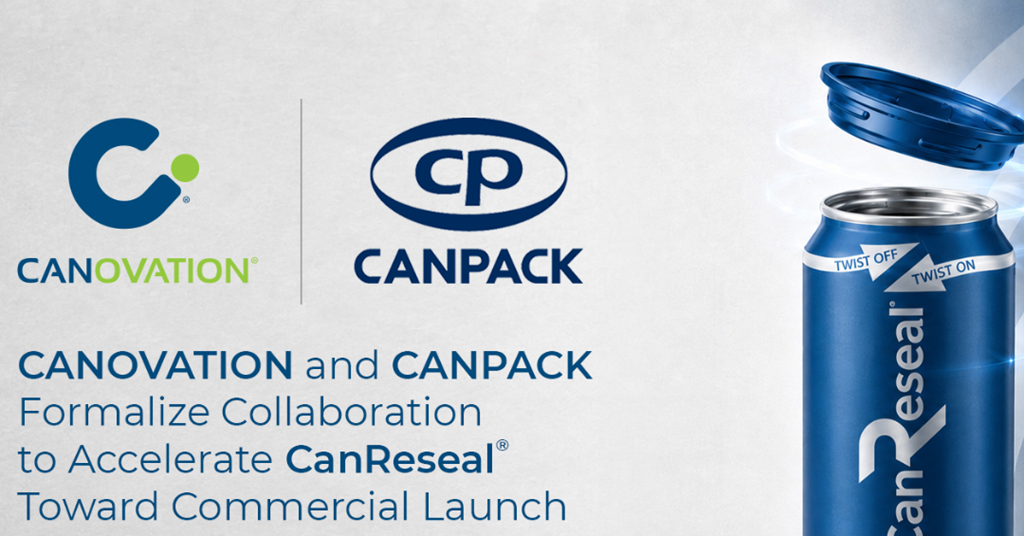 Canovation and CANPACK to bring resealable aluminium cans to pilot lines