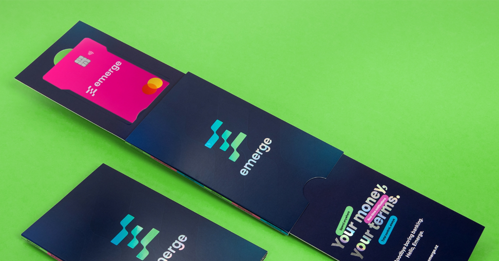New envelope for Emerge bank card sets sights on tactile unboxing process