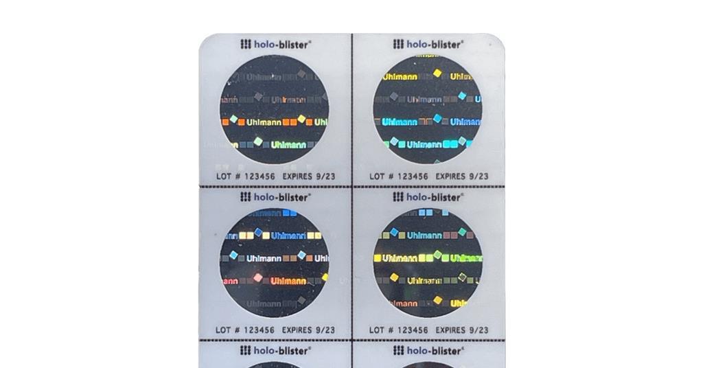 Patented hologram to validate pharmaceutical blister packs Article