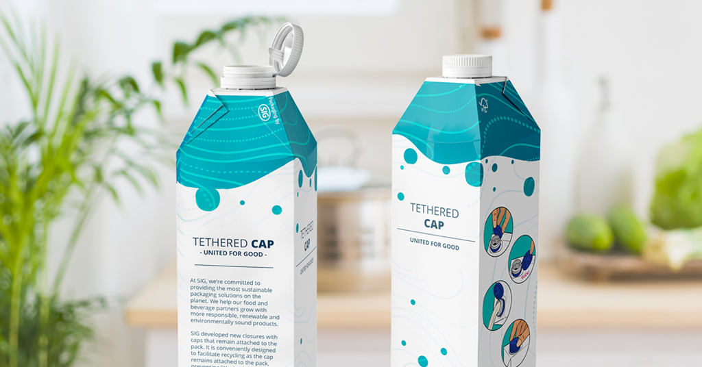 SIG announces launch of tethered caps for carton packs three ...