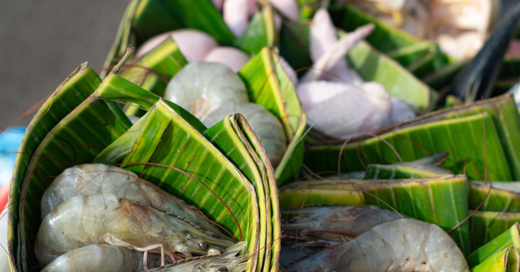 Could European retailers pack fresh produce in banana leaves?