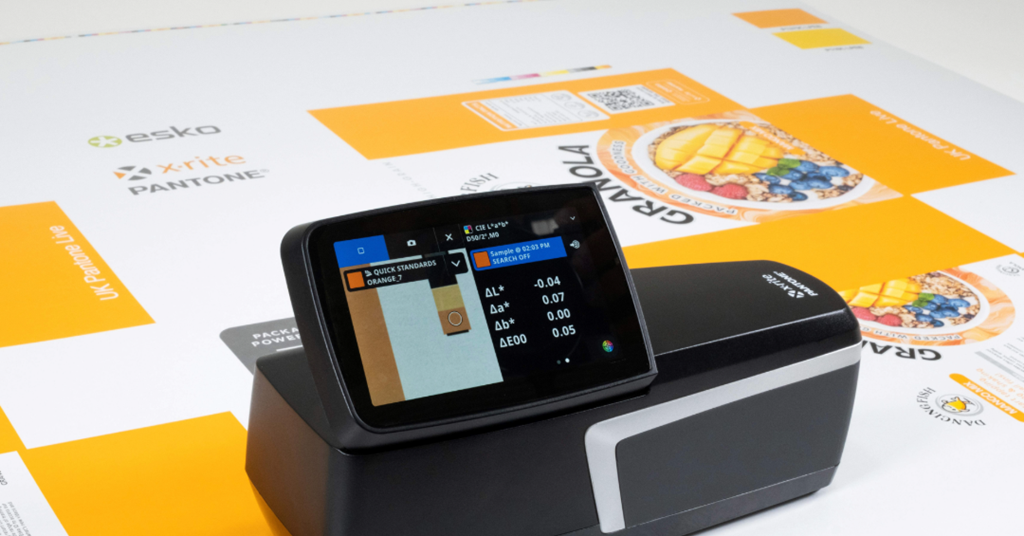 X-Rite Pantone’s portable spectrophotometer to optimize colour print