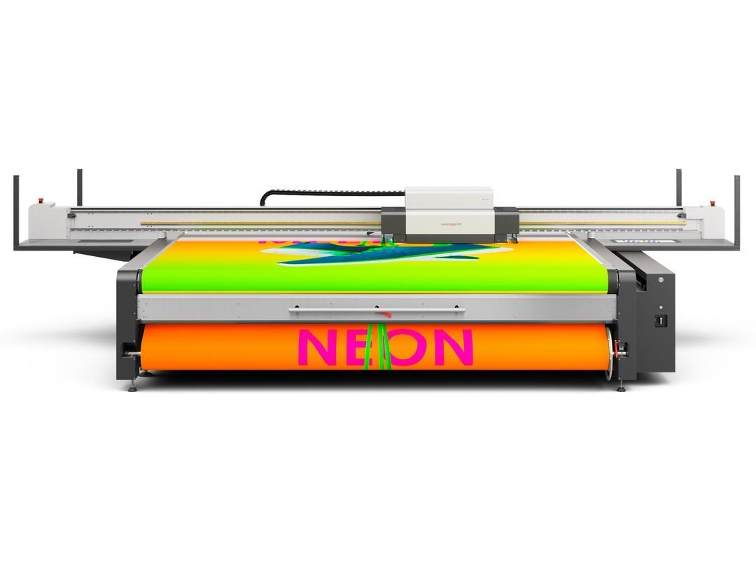 Neon print and low-energy digital print technology showcased by ...
