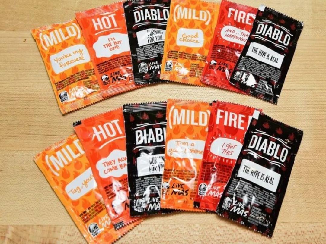 Taco Bell sauce packets