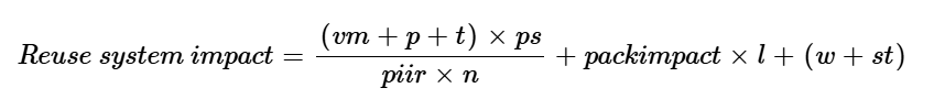 Reuseable bucket equation