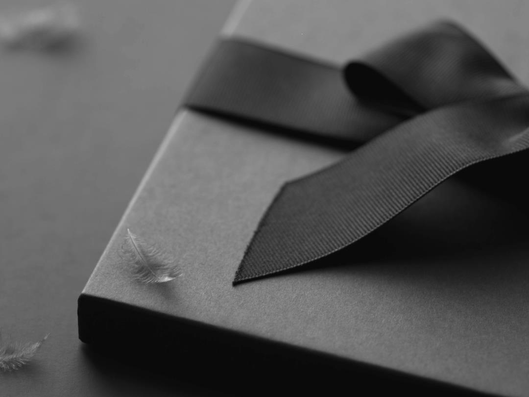 Black gift packaging