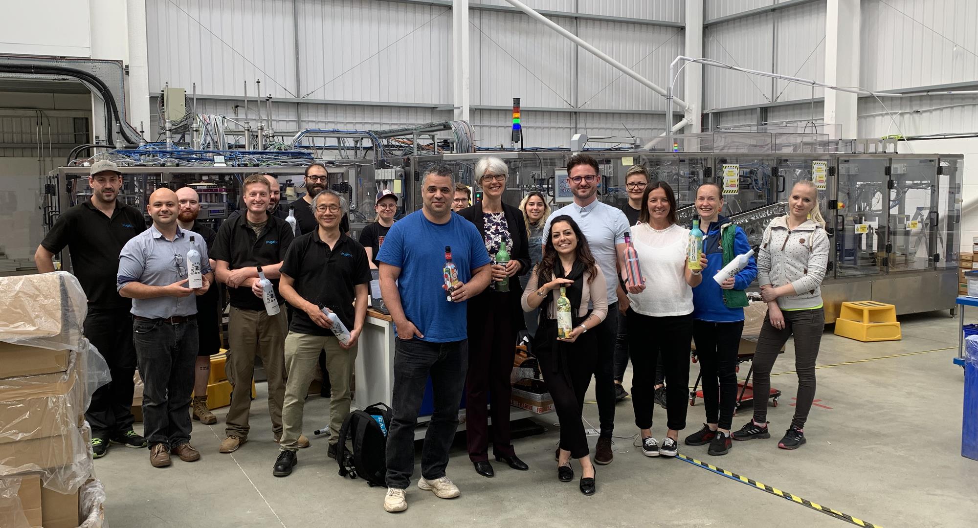 Frugalpac Machine Team Photo