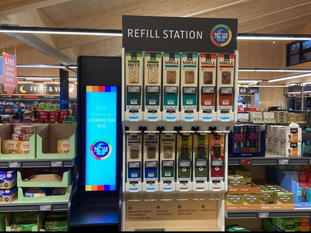 Miwa and Aldi UK Refill Station
