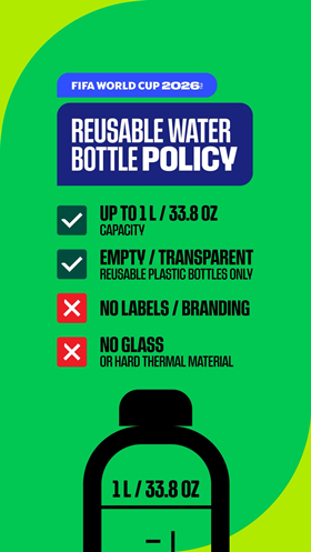 FIFA bottle policy