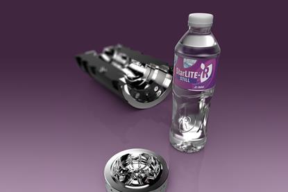 Sidel bottle base purple