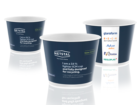 Netstal's injection compression moulding produces thin-wall dairy