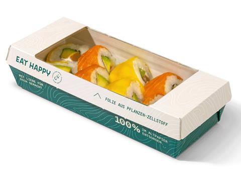 DS Smith corrugated sushi packaging