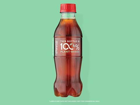 Exclusive: Coca-Cola unveils prototype bottle made from 100% plant-based  sources, Article