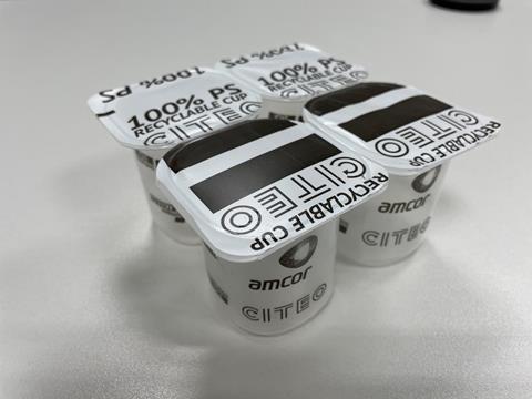 Recyclable yoghurt FFS pack 2