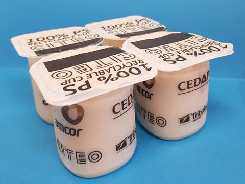 Recyclable yogurt FFS pack