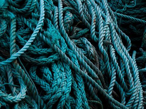 Fishing-net-and-ropes