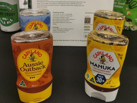 Capilano Honey product display