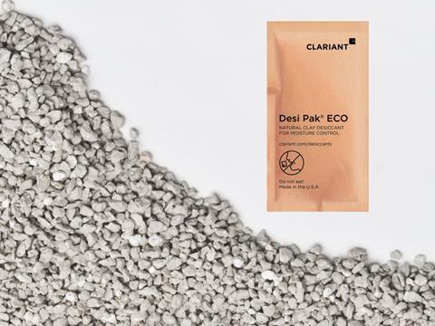 Absorbent clay packets from Clariant aim to protect goods against