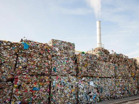Plastic waste blocks