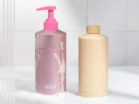 Wild and Morrama package liquid cosmetics in aluminium casing and  bamboo-based refills, Article