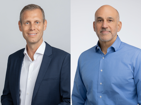 A photograph of Alexander Kuzan, Ardagh Glass Packaging Europe’s new CEO, and Mark Porto, executive chairman at the Ardagh Group