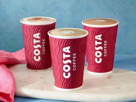 Costa Coffee Takeaway Cups 2022