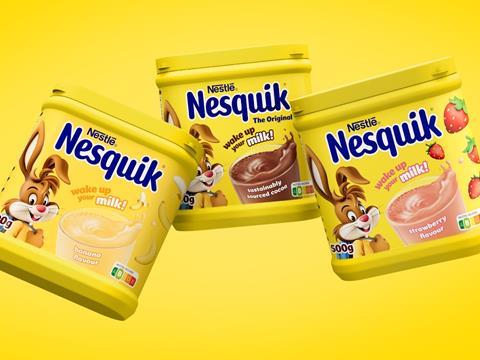 Nestlé updates Nesquik's packaging and mascot in pursuit of a