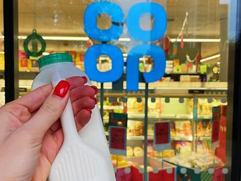 COOP milk bottle