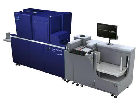 Inkjet spot UV coater developed in collaboration between MGI and