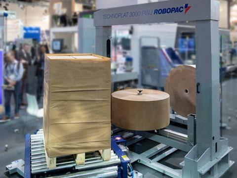 New solution from Mondi and Robopac stretch wraps pallets in paper