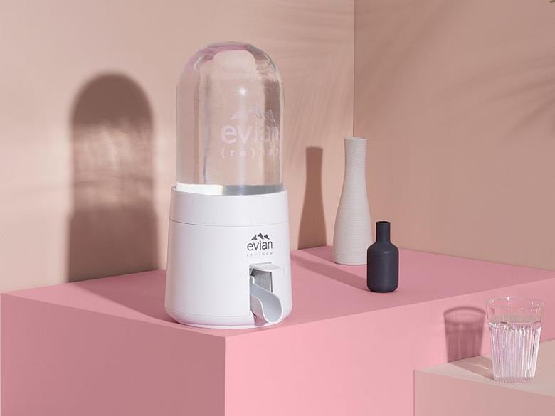 evian® Launches PlasticSaving Mineral Water Appliance with Shrinking