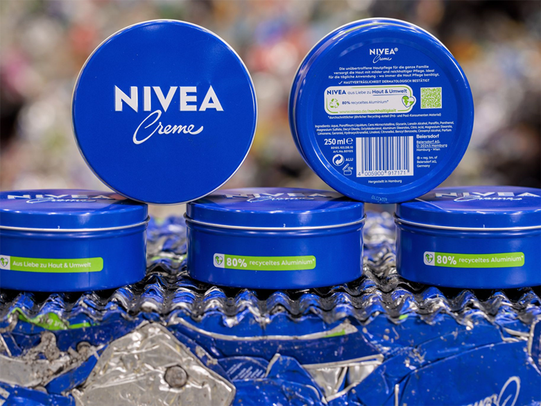 World-famous blue NIVEA Creme tin now made from 80% recycled aluminium ...