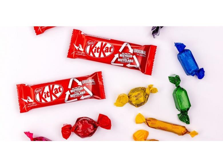 Nestlé repackages Quality Street and KitKat chocolates in paper and ‘80